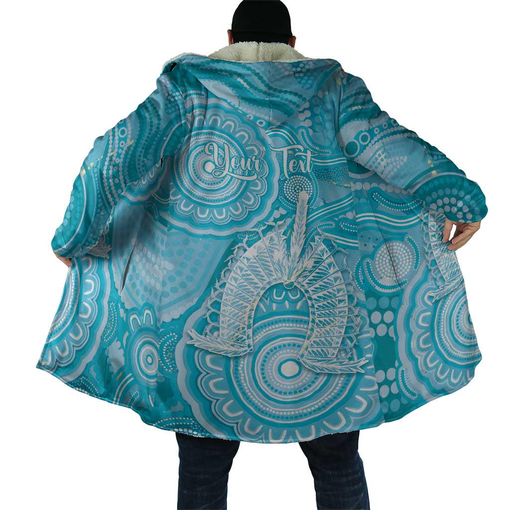 50 Years Deadly NAIDOC Week 2026 Personalised Cloak Dhari Blue Indigenous Art