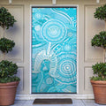 50 Years Deadly NAIDOC Week 2026 Personalised Door Cover Dhari Blue Indigenous Art