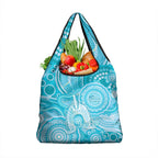 50 Years Deadly NAIDOC Week 2026 Personalised Grocery Bag Dhari Blue Indigenous Art