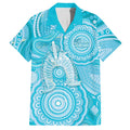 50 Years Deadly NAIDOC Week 2026 Personalised Hawaiian Shirt Dhari Blue Indigenous Art