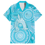 50 Years Deadly NAIDOC Week 2026 Personalised Hawaiian Shirt Dhari Blue Indigenous Art