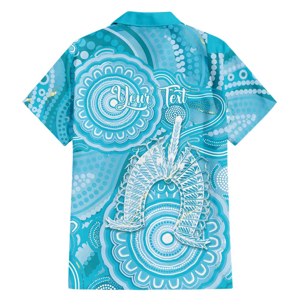 50 Years Deadly NAIDOC Week 2026 Personalised Hawaiian Shirt Dhari Blue Indigenous Art