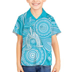50 Years Deadly NAIDOC Week 2026 Personalised Hawaiian Shirt Dhari Blue Indigenous Art