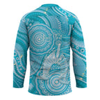 50 Years Deadly NAIDOC Week 2026 Personalised Hockey Jersey Dhari Blue Indigenous Art
