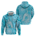50 Years Deadly NAIDOC Week 2026 Personalised Hoodie Dhari Blue Indigenous Art