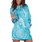 50 Years Deadly NAIDOC Week 2026 Personalised Hoodie Dress Dhari Blue Indigenous Art