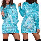 50 Years Deadly NAIDOC Week 2026 Personalised Hoodie Dress Dhari Blue Indigenous Art