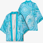 50 Years Deadly NAIDOC Week 2026 Personalised Kimono Dhari Blue Indigenous Art