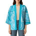 50 Years Deadly NAIDOC Week 2026 Personalised Kimono Dhari Blue Indigenous Art