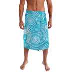 50 Years Deadly NAIDOC Week 2026 Personalised Lavalava Dhari Blue Indigenous Art