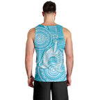50 Years Deadly NAIDOC Week 2026 Personalised Men Tank Top Dhari Blue Indigenous Art