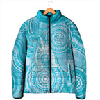 50 Years Deadly NAIDOC Week 2026 Personalised Padded Jacket Dhari Blue Indigenous Art