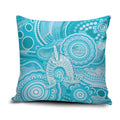 50 Years Deadly NAIDOC Week 2026 Personalised Pillow Cover Dhari Blue Indigenous Art