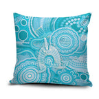 50 Years Deadly NAIDOC Week 2026 Personalised Pillow Cover Dhari Blue Indigenous Art