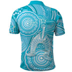 50 Years Deadly NAIDOC Week 2026 Personalised Polo Shirt Dhari Blue Indigenous Art