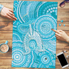 50 Years Deadly NAIDOC Week 2026 Personalised Puzzle Dhari Blue Indigenous Art