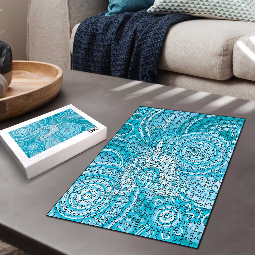 50 Years Deadly NAIDOC Week 2026 Personalised Puzzle Dhari Blue Indigenous Art