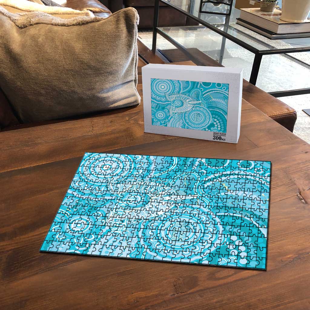 50 Years Deadly NAIDOC Week 2026 Personalised Puzzle Dhari Blue Indigenous Art