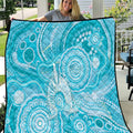 50 Years Deadly NAIDOC Week 2026 Personalised Quilt Dhari Blue Indigenous Art