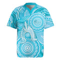 50 Years Deadly NAIDOC Week 2026 Personalised Rugby Jersey Dhari Blue Indigenous Art