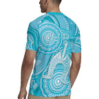 50 Years Deadly NAIDOC Week 2026 Personalised Rugby Jersey Dhari Blue Indigenous Art