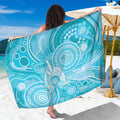 50 Years Deadly NAIDOC Week 2026 Personalised Sarong Dhari Blue Indigenous Art