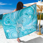 50 Years Deadly NAIDOC Week 2026 Personalised Sarong Dhari Blue Indigenous Art