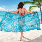 50 Years Deadly NAIDOC Week 2026 Personalised Sarong Dhari Blue Indigenous Art