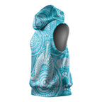 50 Years Deadly NAIDOC Week 2026 Personalised Sleeveless Hoodie Dhari Blue Indigenous Art