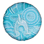50 Years Deadly NAIDOC Week 2026 Personalised Spare Tire Cover Dhari Blue Indigenous Art
