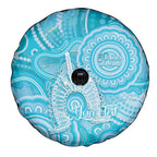 50 Years Deadly NAIDOC Week 2026 Personalised Spare Tire Cover Dhari Blue Indigenous Art
