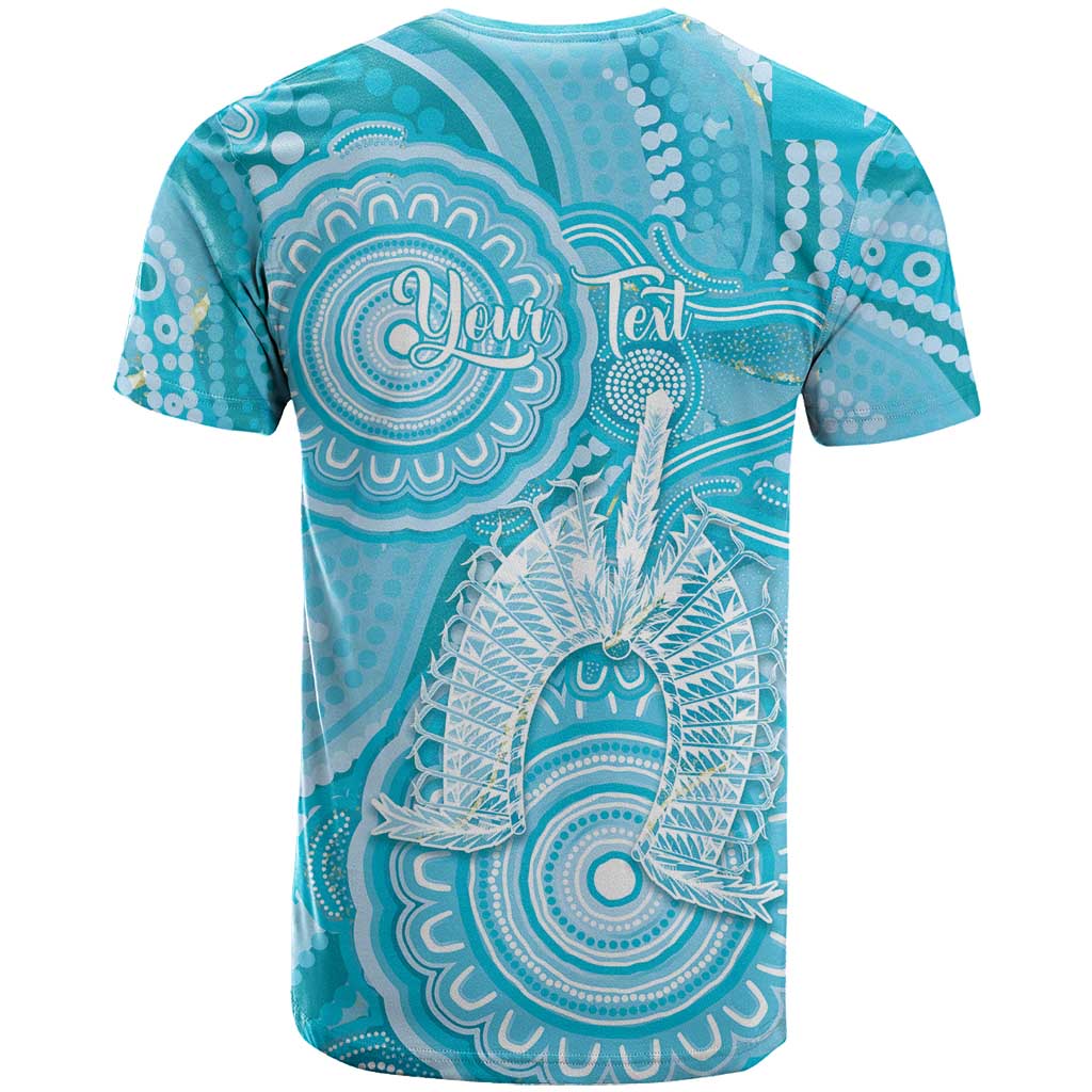 50 Years Deadly NAIDOC Week 2026 Personalised T Shirt Dhari Blue Indigenous Art