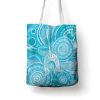 50 Years Deadly NAIDOC Week 2026 Personalised Tote Bag Dhari Blue Indigenous Art