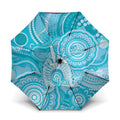 50 Years Deadly NAIDOC Week 2026 Personalised Umbrella Dhari Blue Indigenous Art