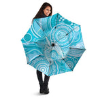 50 Years Deadly NAIDOC Week 2026 Personalised Umbrella Dhari Blue Indigenous Art