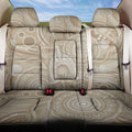 50 Years Deadly NAIDOC Week 2026 Personalised Back Car Seat Cover Dhari Beige Indigenous Art