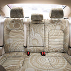 50 Years Deadly NAIDOC Week 2026 Personalised Back Car Seat Cover Dhari Beige Indigenous Art
