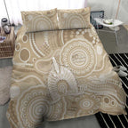 50 Years Deadly NAIDOC Week 2026 Personalised Bedding Set Dhari Beige Indigenous Art