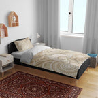 50 Years Deadly NAIDOC Week 2026 Personalised Bedding Set Dhari Beige Indigenous Art