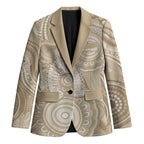 50 Years Deadly NAIDOC Week 2026 Personalised Blazer Dhari Beige Indigenous Art