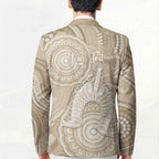 50 Years Deadly NAIDOC Week 2026 Personalised Blazer Dhari Beige Indigenous Art