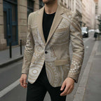 50 Years Deadly NAIDOC Week 2026 Personalised Blazer Dhari Beige Indigenous Art