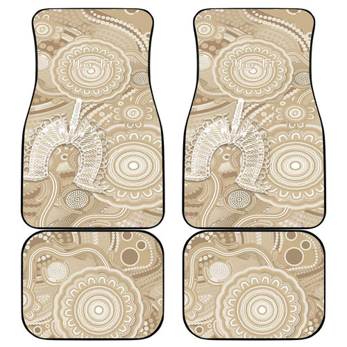 50 Years Deadly NAIDOC Week 2026 Personalised Car Mats Dhari Beige Indigenous Art