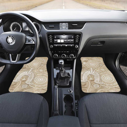 50 Years Deadly NAIDOC Week 2026 Personalised Car Mats Dhari Beige Indigenous Art