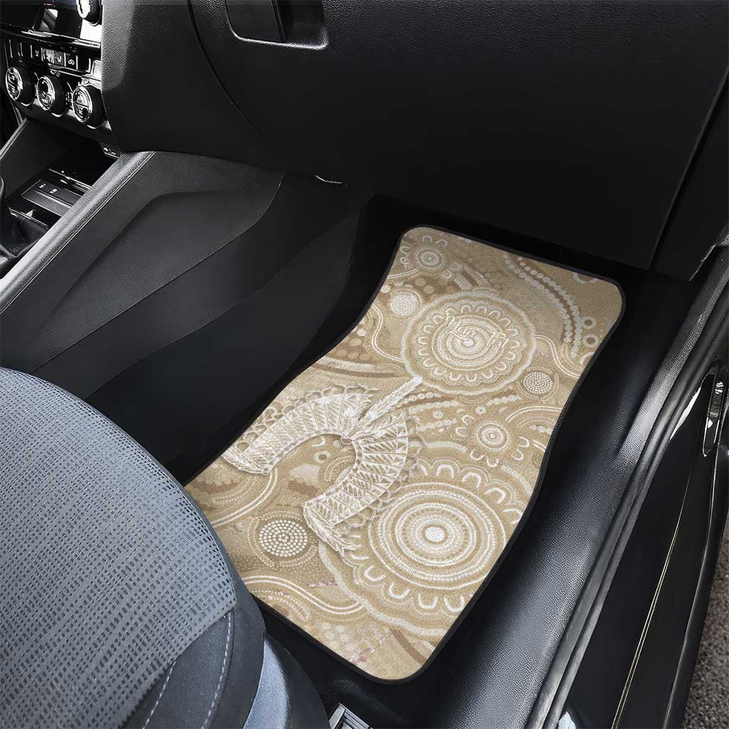 50 Years Deadly NAIDOC Week 2026 Personalised Car Mats Dhari Beige Indigenous Art