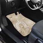 50 Years Deadly NAIDOC Week 2026 Personalised Car Mats Dhari Beige Indigenous Art