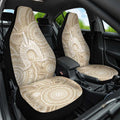 50 Years Deadly NAIDOC Week 2026 Personalised Car Seat Cover Dhari Beige Indigenous Art
