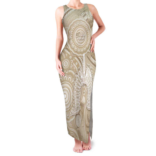 50 Years Deadly NAIDOC Week 2026 Personalised Family Matching Tank Maxi Dress and Hawaiian Shirt Dhari Beige Indigenous Art