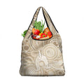 50 Years Deadly NAIDOC Week 2026 Personalised Grocery Bag Dhari Beige Indigenous Art