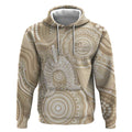 50 Years Deadly NAIDOC Week 2026 Personalised Hoodie Dhari Beige Indigenous Art